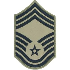 Deals 🔔 Exchange Select Air Force Rank CMSgt E-9 Subdued Large (ABU) ⭐