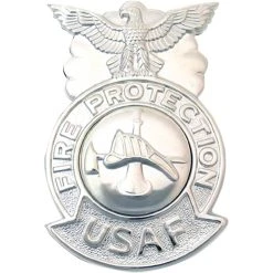 Deals 🧨 Ira Green, Inc Air Force Fire Protection Shield Duty Badge, Mirror Finish, Regular Size 🎉