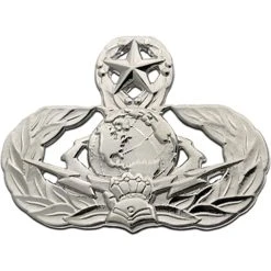 Deals ✔️ Other Brands Air Force Master Cyberspace Support Badge, Mirror Finish, Midsize ❤️