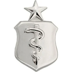Best Sale ✔️ Other Brands Air Force Senior Medical Corps Badge, Mirror Finish, Regular Size ⭐