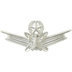 Coupon ❤️ Ira Green, Inc Air Force Master Space Command Badge, Mirror Finish, Medium Size 🎁