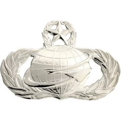 Flash Sale ✔️ Other Brands Air Force Master Manpower And Personnel Badge, Mirror Finish, Regular Size 🎉