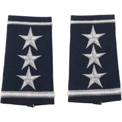 Brand new ❤️ Exchange Select Air Force Lieutenant General, Shoulder Marks Slide-On, Small 🥰