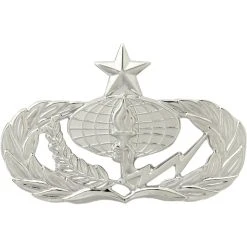 New ❤️ Other Brands Air Force Senior Services Badge, Mirror Finish, Regular Size 🤩