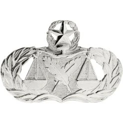 Discount ✔️ Other Brands Air Force Master Paralegal Badge, Mirror Finish, Regular Size 🤩