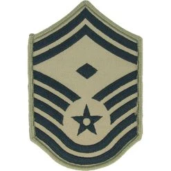 Hot Sale 😉 Other Brands Air Force Rank SMSgt 1st Sgt E-8 Subdued Large With Diamond (ABU) 🔥
